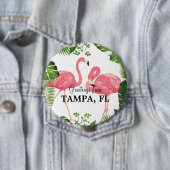 Grüße aus Tampa, FL Button (Beispiel)
