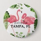 Grüße aus Tampa, FL Button (Vorderseite)