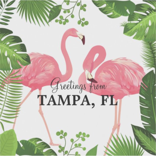 Grüße aus Tampa, Florida Aufkleber (Vorderseite)