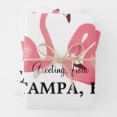 Grüße aus Tampa, Florida Geschenkpapier Set (Beispiel)