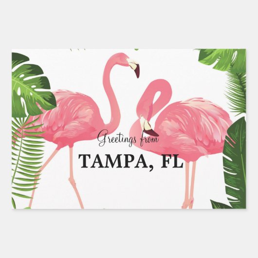 Grüße aus Tampa, Florida Geschenkpapier Set (Vorderseite)