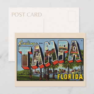 Grüße aus Tampa Florida Vintage Postkarte