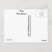 Grüße aus Taos Postkarte (Rückseite)