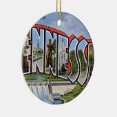 Grüße aus Tennessee Keramik Ornament (Rechts)
