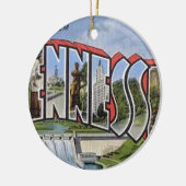 Grüße aus Tennessee Keramik Ornament (Links)