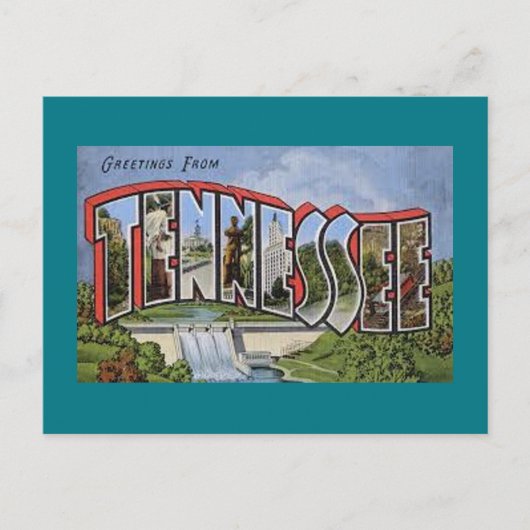 Grüße aus Tennessee Postkarte (Vorderseite)