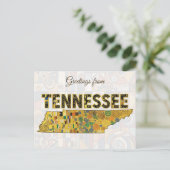 Grüße aus Tennessee Postkarte (Stehend Vorderseite)
