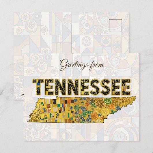 Grüße aus Tennessee Postkarte (Vorne/Hinten)