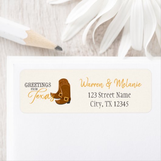 Grüße aus Texas-Adresse (Insitu)