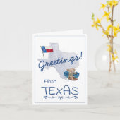 Grüße aus Texas Card Karte (Gelbe Blume)