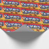 Grüße aus Texas Geschenkpapier (Ecke)