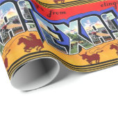 Grüße aus Texas Geschenkpapier (Rolleneckpunkt)