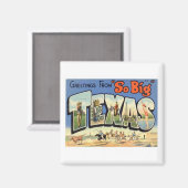 Grüße aus Texas Magnet (Vorderseite/Rückseite)