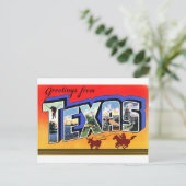 Grüße aus Texas Postkarte (Stehend Vorderseite)