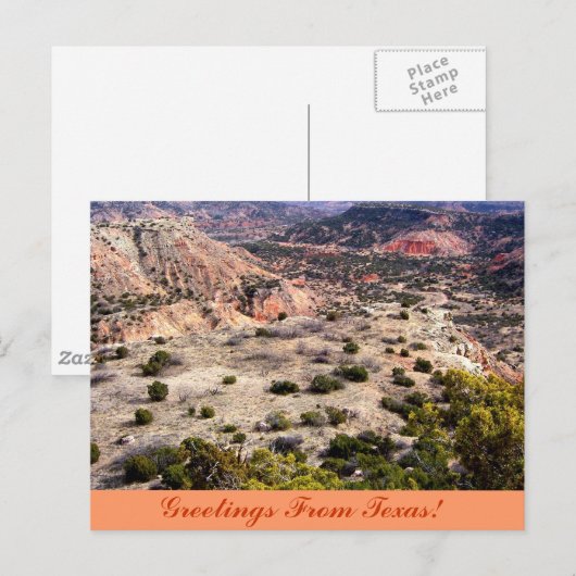 Grüße aus Texas! Postkarte (Vorne/Hinten)