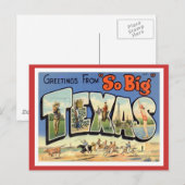 Grüße aus Texas Postkarte (Vorne/Hinten)