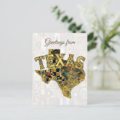 Grüße aus Texas Postkarte (Stehend Vorderseite)