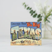 Grüße aus Texas Postkarte (Stehend Vorderseite)