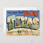 Grüße aus Texas Postkarte (Vorne/Hinten)