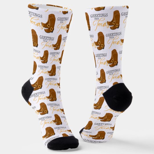 Grüße aus Texas Socken (Gewinkelt)