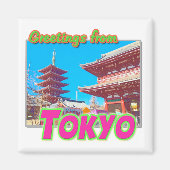 "Grüße aus Tokio" Magnet (Vorne)