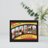 Grüße aus Topeka, Kansas Postkarte (Stehend Vorderseite)