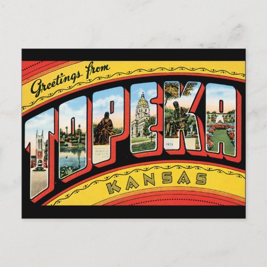 Grüße aus Topeka Postkarte (Vorderseite)