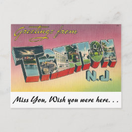 Grüße aus Trenton, New Jersey Postkarte