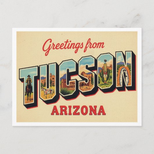 Grüße aus Tucson AZ Postkarte (Vorderseite)