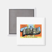 Grüße aus Tulsa, Oklahoma Magnet (Vorderseite/Rückseite)