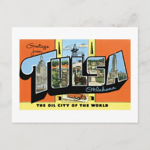 Grüße aus Tulsa, Oklahoma! Postkarte