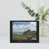 Grüße aus Tulum, Mexiko Postkarte (Stehend Vorderseite)