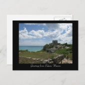 Grüße aus Tulum, Mexiko Postkarte (Vorne/Hinten)