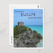 Grüße aus Tulum Postkarte (Vorne/Hinten)