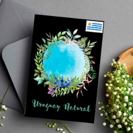 Grüße aus Uruguay Natural Blue Postkarte