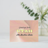 Grüße aus Utah Postkarte (Stehend Vorderseite)