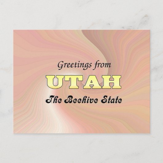 Grüße aus Utah Postkarte (Vorderseite)