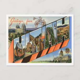 Grüße aus Utah Postkarte