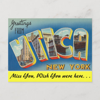 Grüße aus Utica Postkarte