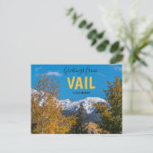 Grüße aus Vail Colorado Postcard Postkarte (Stehend Vorderseite)