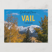 Grüße aus Vail Colorado Postcard Postkarte (Vorderseite)