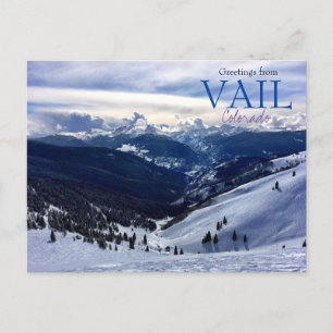 Grüße aus Vail Colorado Postkarte Landschaft