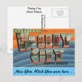 Grüße aus Valley City Postkarte (Vorne/Hinten)