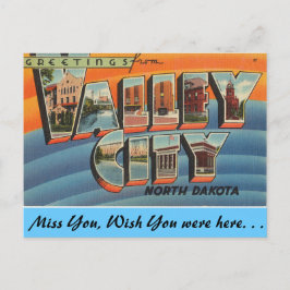 Grüße aus Valley City Postkarte