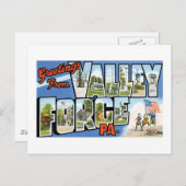 Grüße aus Valley Forge, PA Postkarte (Vorne/Hinten)