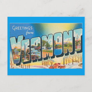 Grüße aus Vermont Postkarte