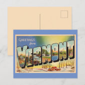 Grüße aus Vermont Postkarte (Vorne/Hinten)