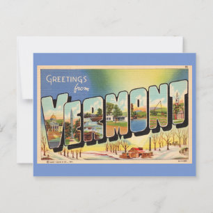 Grüße aus Vermont Postkarte