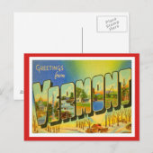 Grüße aus Vermont Postkarte (Vorne/Hinten)