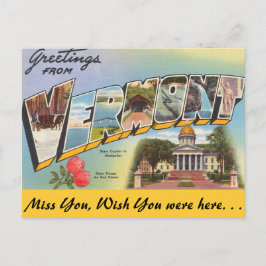 Grüße aus Vermont Postkarte